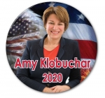 Amy Klobuchar 2020 3" campaign button